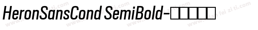 HeronSansCond SemiBold字体转换